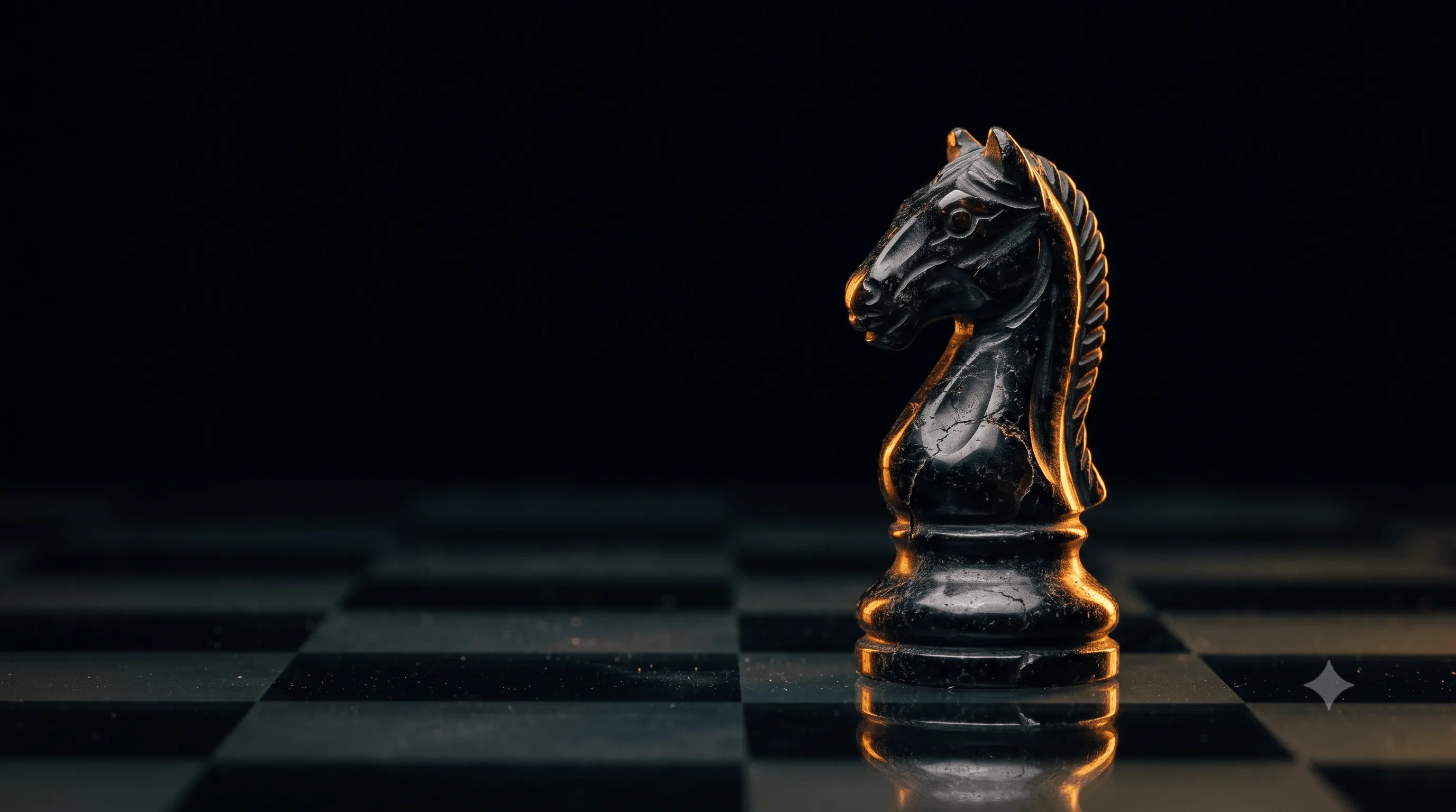 RookDuel Obsidian Knight — Foundation on the Board