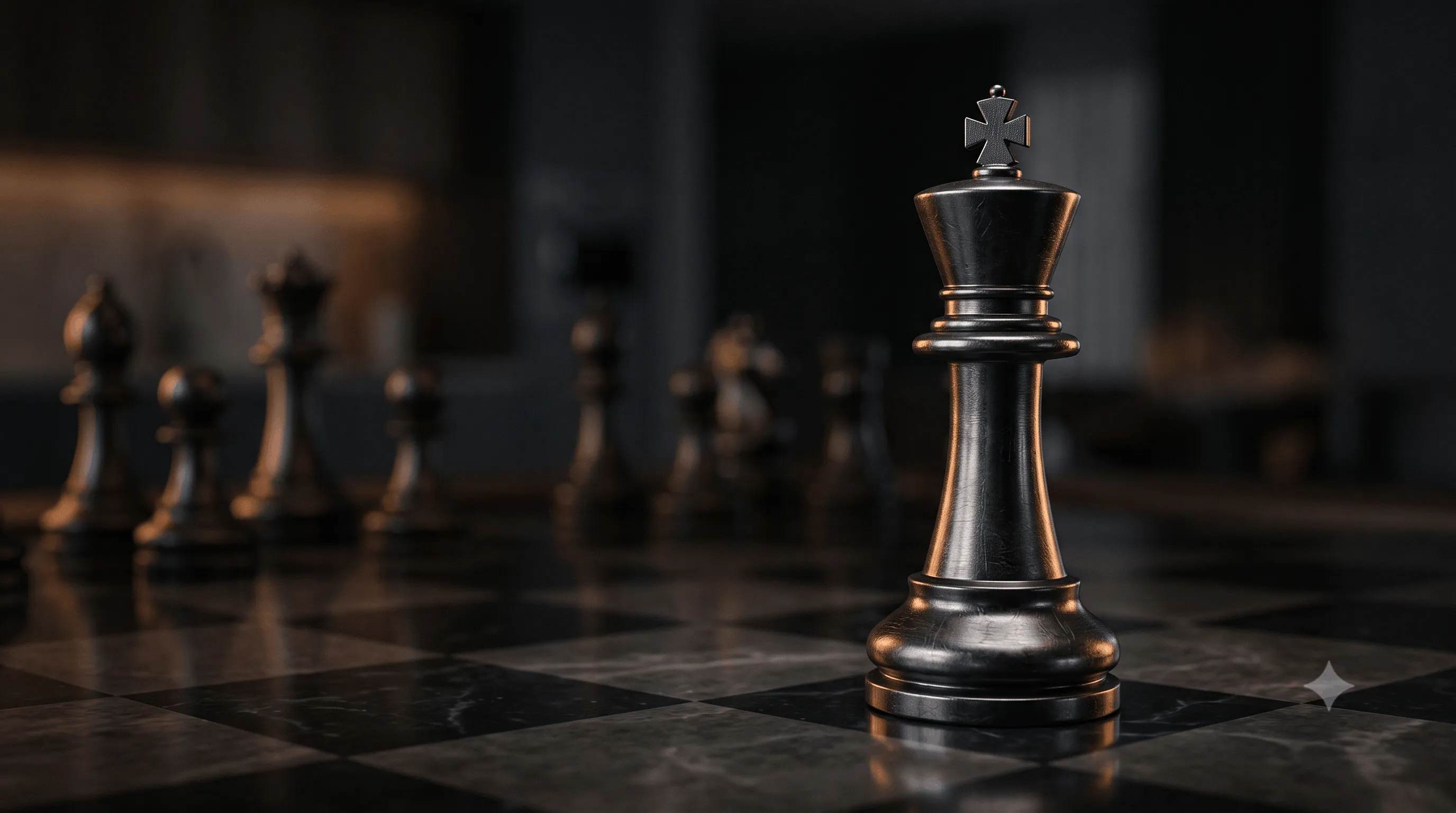 Cinematic Chess Strategic Focus